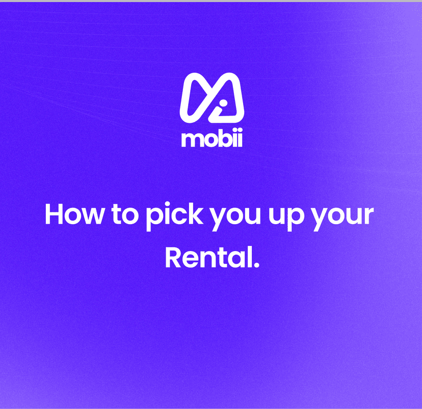 How to Pick up Your Car Rental with Mobii